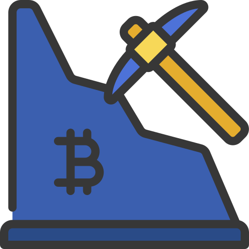 Bitcoin mining Juicy Fish Soft-fill icon