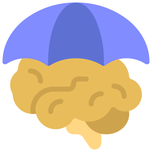 Mental care Juicy Fish Flat icon