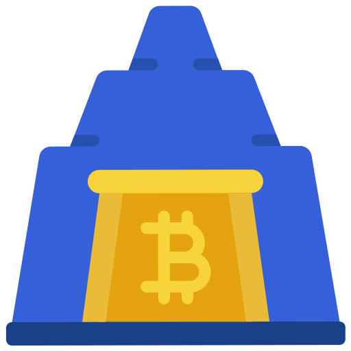 Bitcoin mine Juicy Fish Flat icon
