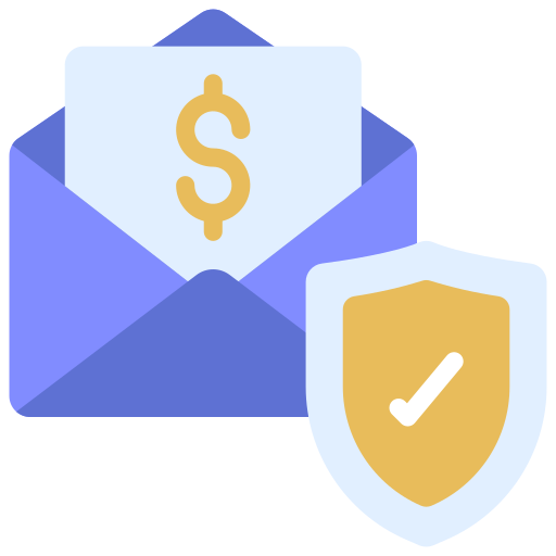 Secure payment Juicy Fish Flat icon