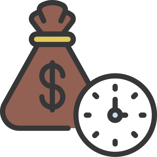 Time is money Juicy Fish Soft-fill icon