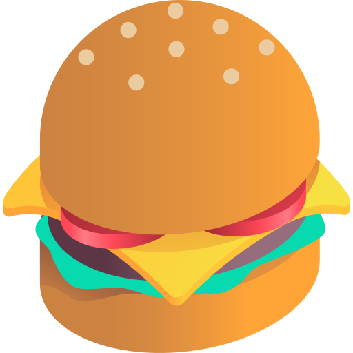hamburguesa Gradient Isometric Gradient icono
