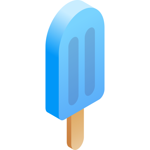 paleta de hielo Gradient Isometric Gradient icono