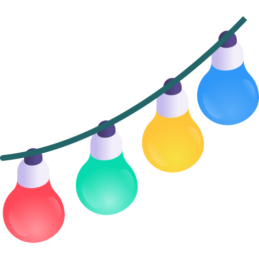 電球 Gradient Isometric Gradient icon