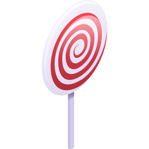 사탕 과자 Gradient Isometric Gradient icon