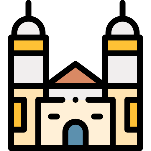 moschee Detailed Rounded Lineal color icon