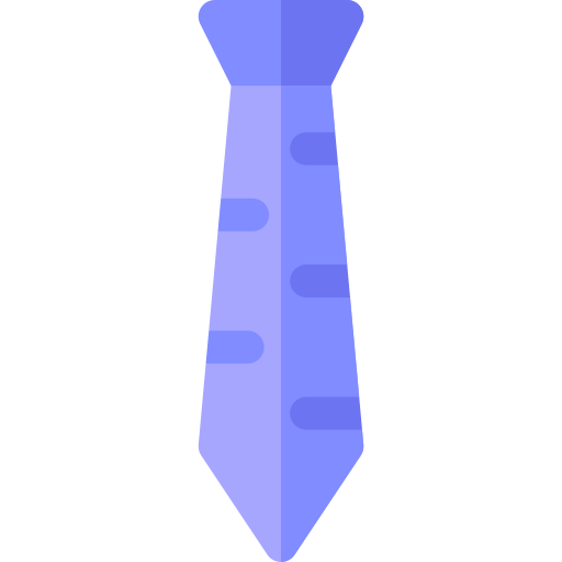 corbata Basic Rounded Flat icono