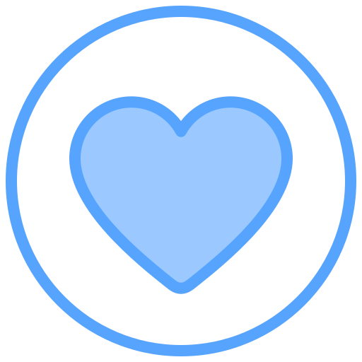 coração Generic Blue Ícone