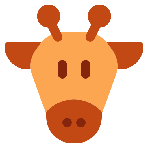 Żyrafa Generic Flat ikona
