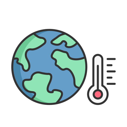 calentamiento global Generic Outline Color icono