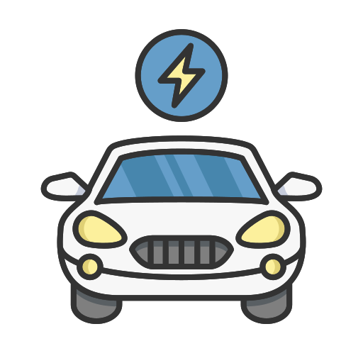 elektroauto Generic Outline Color icon