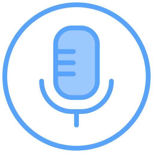 Voice command Generic Blue icon