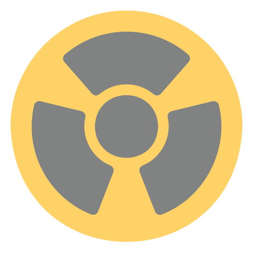 segno di radiazioni Generic Flat icona