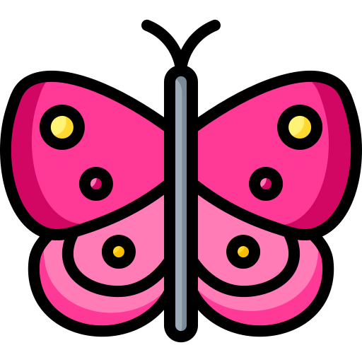 farfalla Generic Outline Color icona
