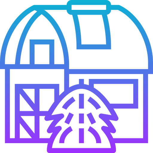 Barn Meticulous Gradient icon