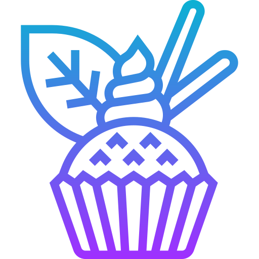 cupcake Meticulous Gradient icon