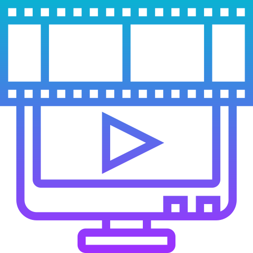 Movie player Meticulous Gradient icon