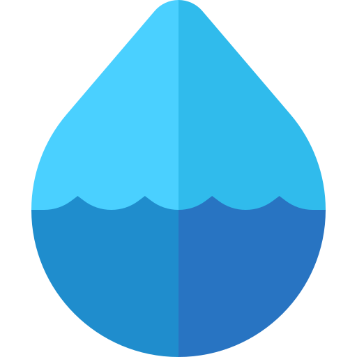 woda morska Basic Straight Flat ikona