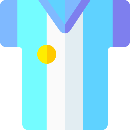 camiseta de fútbol Basic Rounded Flat icono