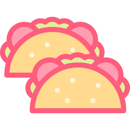Tacos Detailed color Lineal color icon