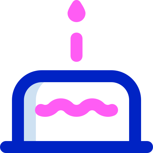 Birthday cake Super Basic Orbit Color icon