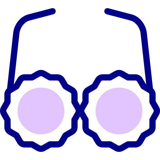 Sunglasses Detailed Mixed Lineal color icon