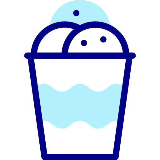 Ice cream Detailed Mixed Lineal color icon