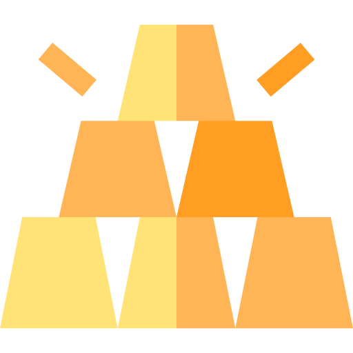 lingote de oro Basic Straight Flat icono