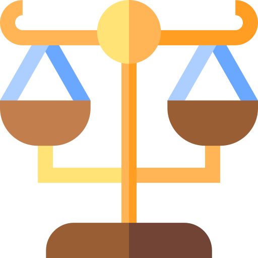 Шкала справедливости Basic Straight Flat иконка