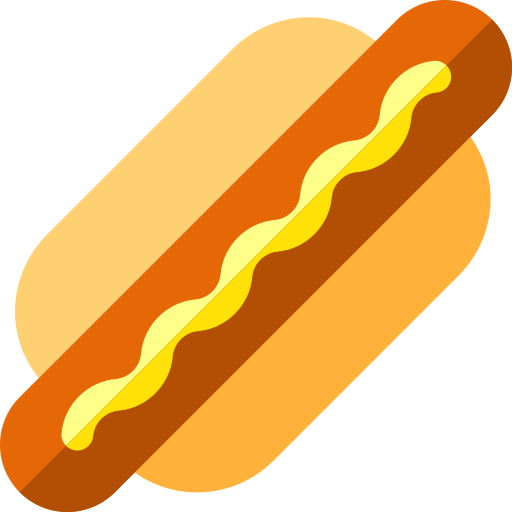Hot dog Basic Rounded Flat icon