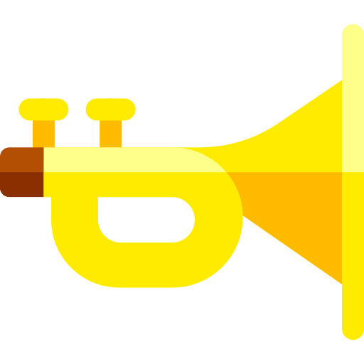트럼펫 Basic Rounded Flat icon
