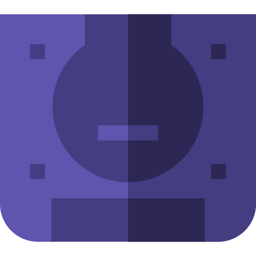 Game console Basic Straight Flat icon