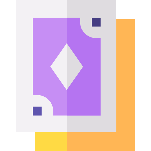 Card games Basic Straight Flat icon