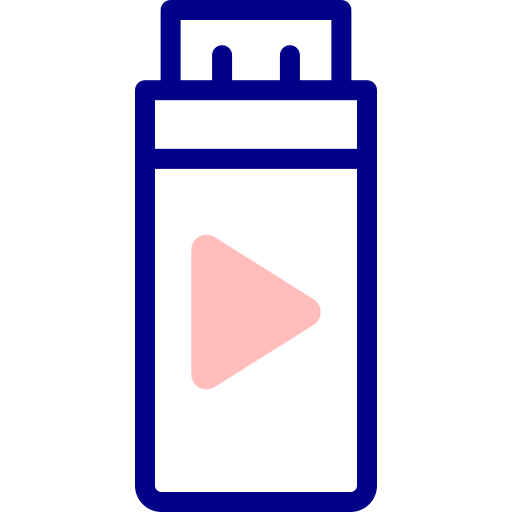 flash drive Detailed Mixed Lineal color icon