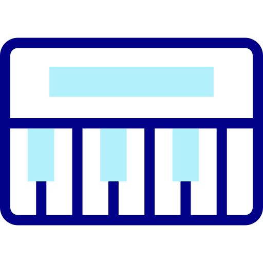 キーボード Detailed Mixed Lineal color icon