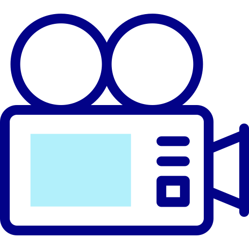 ビデオカメラ Detailed Mixed Lineal color icon