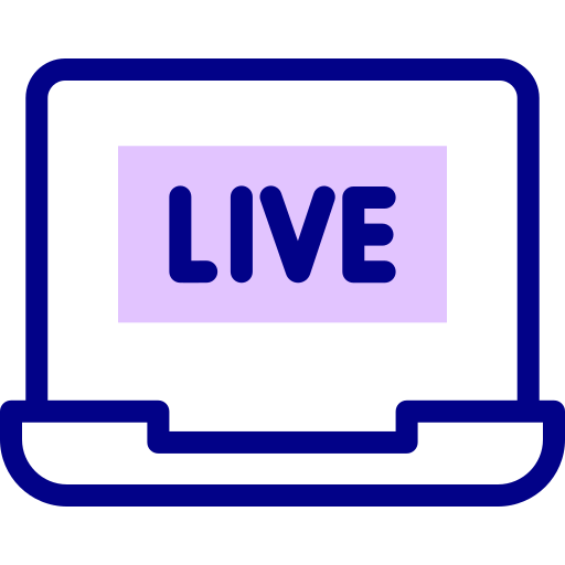 live-streaming Detailed Mixed Lineal color icon