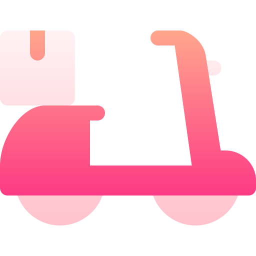 Delivery bike Basic Gradient Gradient icon