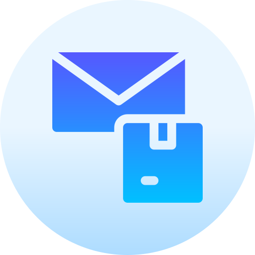 mail Basic Gradient Circular icoon