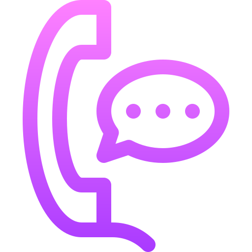 Phone call Basic Gradient Lineal color icon