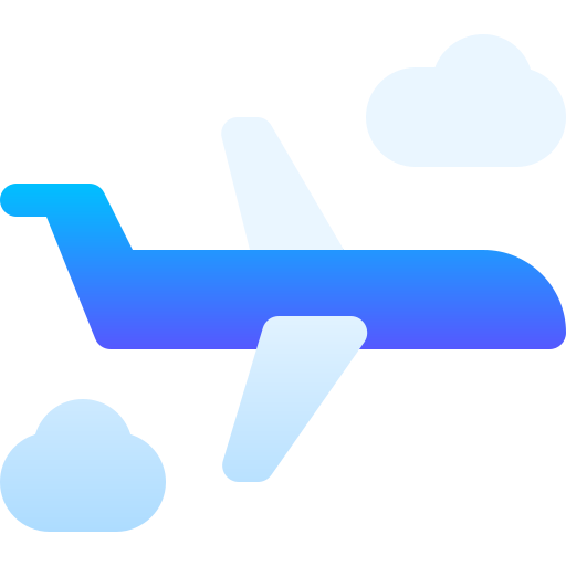 Airplane Basic Gradient Gradient icon