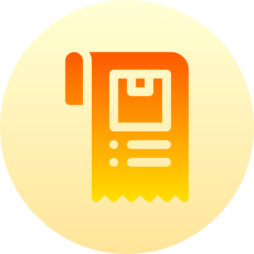 rechnung Basic Gradient Circular icon