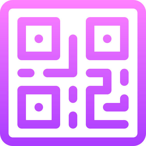 Qr code Basic Gradient Lineal color icon