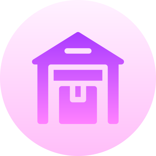 Warehouse Basic Gradient Circular icon