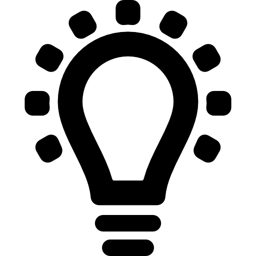 gloeilamp-interface symbool  icoon