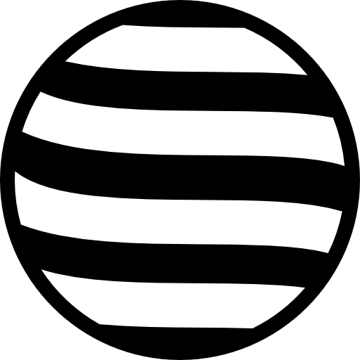 círculo rayado  icono