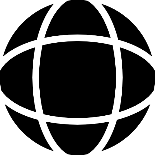 Earth grid circular symbol variant  icon