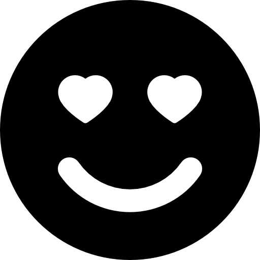 smiley enamorado  icono