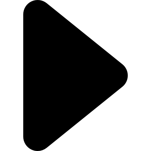 rechte pfeilspitze schwarze dreiecksform  icon