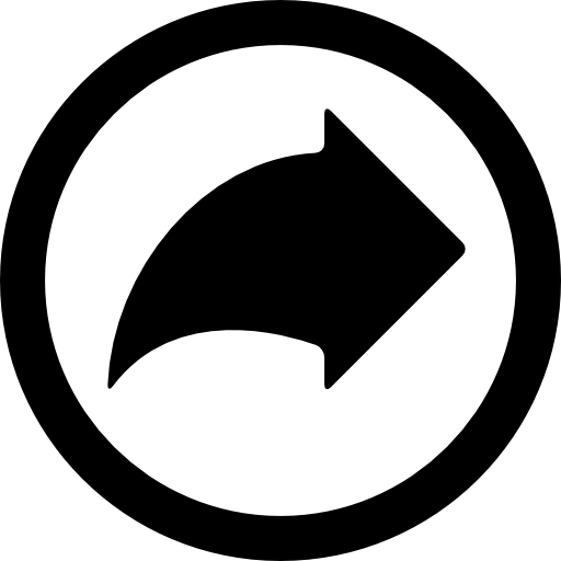 flecha hacia la derecha en un círculo  icono